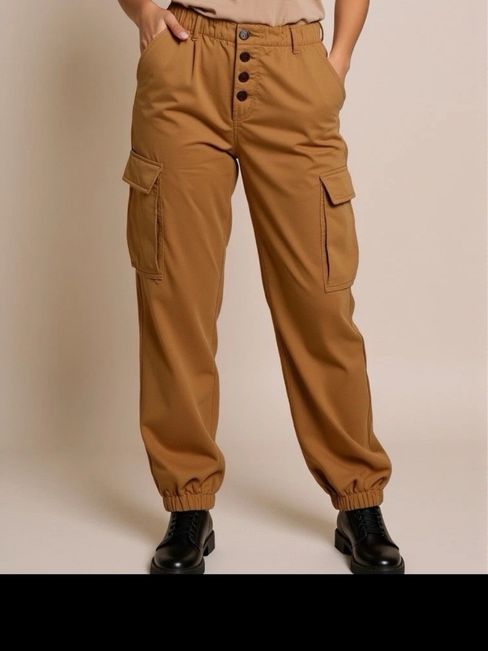 Free People Cadet Pull-On Pants With Pockets 100% Cotton Women’s Size Large
